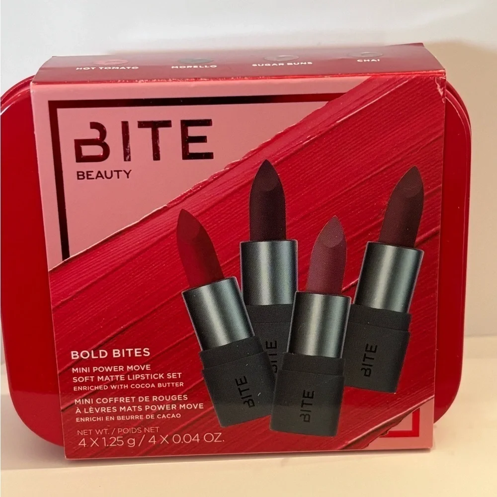Bite Beauty Mini Power Move Lipstick Set nwt